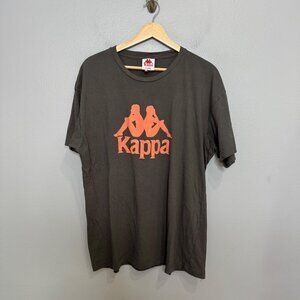 KAPPA gray short sleeve front logo tshirt size XL